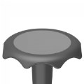 Alternate Image #2 of Hokki Stool Flexible Ergonomic Seating - 18" Black