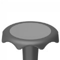 Alternate Image #2 of Hokki Stool Flexible Ergonomic Seating - 20" Black