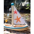 Alternate Image #2 of Starfish Sailboat Wooden Water Toy