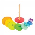 Thumbnail Image #2 of Wooden Rainbow Stacking Tower