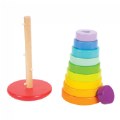 Alternate Image #4 of Wooden Rainbow Stacking Tower