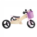 Wooden 2-in-1 Tricycle & Balance Bike - Pink