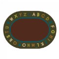 Alphabet Circletime Rug - Nature Colors - Oval