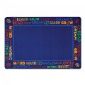 Read to Dream Border Rug - Blue - Rectangle