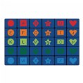 Thumbnail Image of Simple Shapes Seating Rug - 7'6" x 12' Rectangle