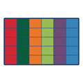 Colorful Rows Seating - 8'4" x 13'4" Rectangle