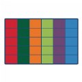 Colorful Rows Seating - 8'4" x 13'4" Rectangle