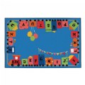 Alpha Fun Train KID$ Value Rug - 4' x 6' Rectangle