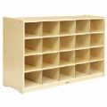 Wooden Carolina Storage Center with 20 Cubbies for Bins and Other Classroom Materials