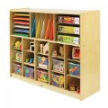Alternate Image #2 of Carolina Birch Plywood Multi-Section Storage Unit with 15 Cubbies