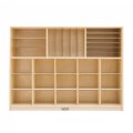 Alternate Image #5 of Carolina Birch Plywood Multi-Section Storage Unit with 15 Cubbies