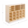 Alternate Image #7 of Carolina Birch Plywood Multi-Section Storage Unit with 15 Cubbies