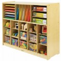 Alternate Image #2 of Carolina Birch Plywood Multi-Section Storage Unit with 15 Cubbies