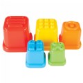Alternate Image #3 of 5 Piece Colorful Toddler Stacking Tower