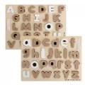 Chalkboard-Based Uppercase & Lowercase Alphabet Puzzles
