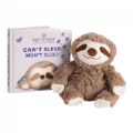 Warmies® Microwavable Plush 13" Sloth & "Can't Sleep. Won't Sleep." Board Book
