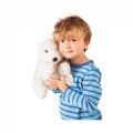 Alternate Image #3 of Sitting Polar Bear Hand Puppet