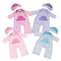 Outfits with Matching Hat for Dolls 14"-16" - Set of 4