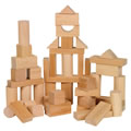 Toddler Wooden Blocks in Assorted Shapes