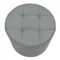 Thumbnail Image #2 of 16" Tufted Round Ottoman - Gray