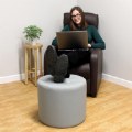 Thumbnail Image #4 of 16" Tufted Round Ottoman - Gray