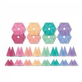 Alternate Image #5 of Colorful Magnetic Tiles Geometry Pack - 40 Pieces