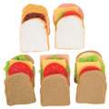 Dramatic Play Sandwich Making Set with White and Wheat Bread