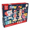 Alternate Image #5 of Wooden Dress-Up Magnetic Puzzle - Boy and Girl Models - 66 Pieces