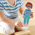 Thumbnail Image #4 of Wooden Dress-Up Magnetic Puzzle - Boy and Girl Models - 66 Pieces