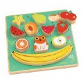 Wooden Fruit Puzzle & Stacking Game