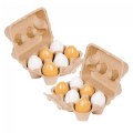 Dozen Realistic Eggs - 2 Cartons of 6 Eggs