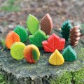 Alternate Image #6 of Sensory Play Stones: Leaves - 12 Pieces