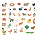 Thumbnail Image of Wooden Animal Themed Magnets - 36 Pieces
