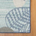 Alternate Image #3 of Sense of Place Leaf Carpet - Blue - 8' x 12' Rectangle