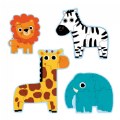 Alternate Image #2 of Wooden Animal Magnets & Jungle Progressive Animal Puzzles