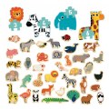 Wooden Animal Magnets & Jungle Progressive Animal Puzzles