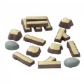 Timber Trail Stepping Logs Set - 16 Pieces