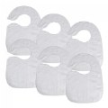 Thumbnail Image of Soft Bibs with Snaps Set of 6 - White