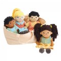 Multicultural Soft Dolls - Set of 4