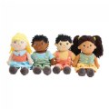 Alternate Image #2 of Multicultural Soft Dolls - Set of 4