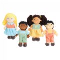 Alternate Image #4 of Multicultural Soft Dolls - Set of 4