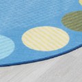 Thumbnail Image #3 of Calming Colors Open Seating Oval Classroom Carpet - 8' x 12'