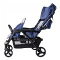 Alternate Image #2 of Gaggle® Odyssey 4-Seat Quad Stroller - Blue/Gray