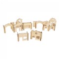 Primary Thumbnail of Kindertown Buildings - Wooden Construction Set