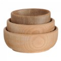 Wooden Nesting Bowls - Set of 3