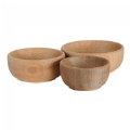 Thumbnail Image #4 of Wooden Nesting Bowls - Set of 3