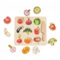 Thumbnail Image #2 of Wooden Slice & Match Vegetable Puzzle