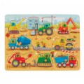 Thumbnail Image #2 of Transport & Construction Vehicles Peg Puzzle 2-Pack