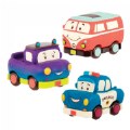Thumbnail Image of Mini Pull-Back Vehicles Set 1 - Police Car, Van, and Truck