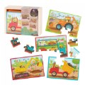 Thumbnail Image #2 of 4 Wooden Construction Jigsaw Puzzles in Wood Box